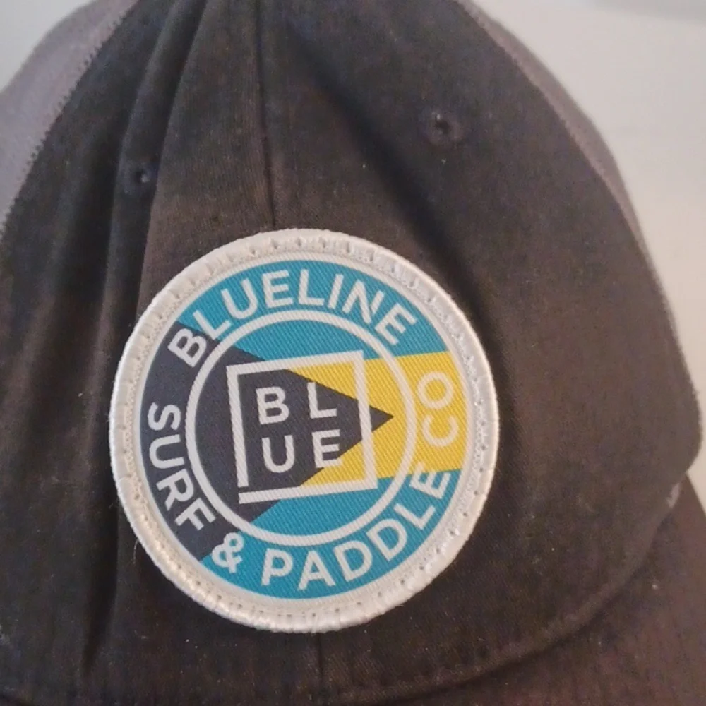 Blueline Surf & Paddle Co. Trucker Hat CAP BLACK/GRAY GUC - Picture 5 of 5